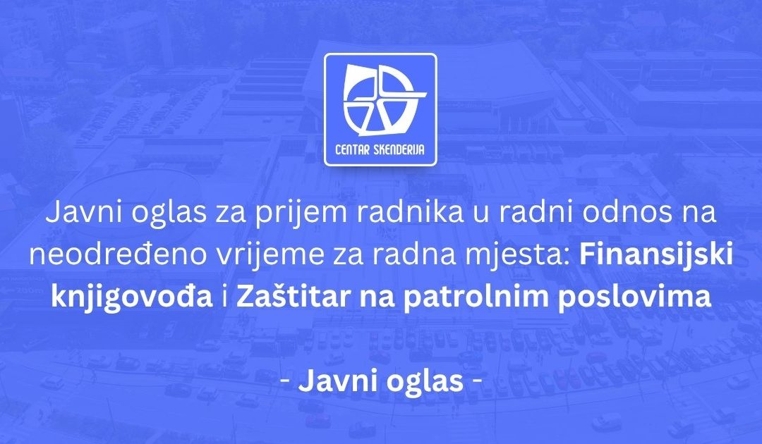 Javni oglas za prijem radnika