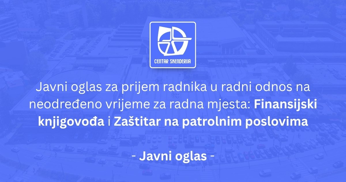 Javni oglas za prijem radnika